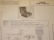 Original Sams Photofact Manual