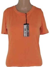 Kenzo Jungle Maglia T-shirt Da Donna Arancione Maglietta Stretch Taglia Medium