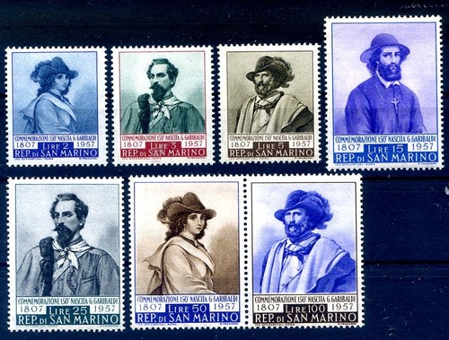 San marino 1957 garibaldi - san,