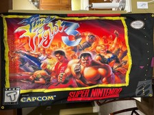 Final Fight 3 Nintendo SNES Boxart 5' Bandiera Banner Poster 1995