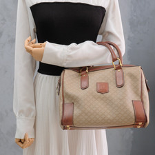 CELINE Borsa Mini Boston a Mano Borsetta Macadam Autentica