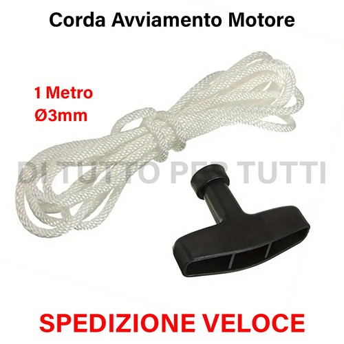 Corda avviamento motore 3mm - , 1m