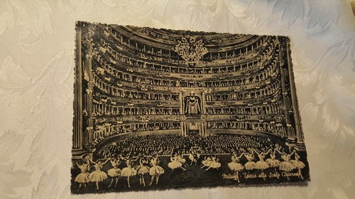 Cartolina milano scala - la,