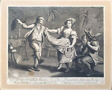 VOLPATO GIOVANNI (Angarano, 1740 - Roma, 1803) DANZE ALL' OSTERIA acquaforte e b