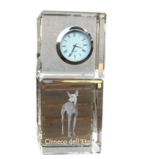 Cirneco Dell'Etna Kristalluhr Con Cane Art-Dog