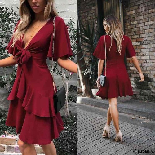 Abito balze scollo top - balze, gonna