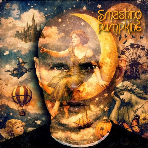 Smashing pumpkins orange - pumpkins, on