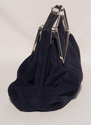 Borsetta camoscio blu - in,