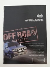 Clipping Pubblicità Advertising 2001 NISSAN TERRANO II Per Tradizione dal 1951