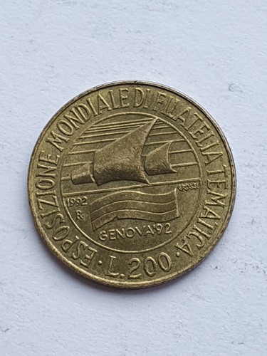 Moneta 200 lire - italia, 1992