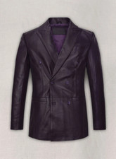 Uomo Viola Giacca 100% Vero