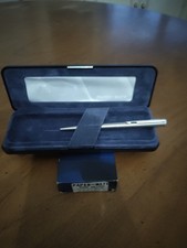 Vintage Paper Mate Penna Sfera Metal Silver con custodia EPOXY BALLPEN