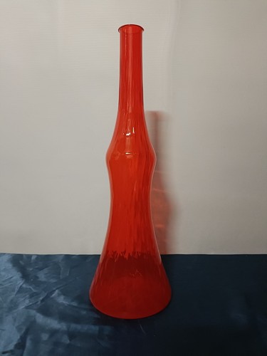 Vaso vetro rosso attribuiti - vaso, in
