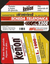 SCHEDA TELEFONICA TELECOM CAFFÈ KENON TIRATURA LIMITATA Napoli BRASIL Sconto
