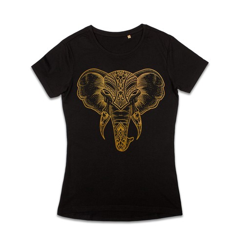 Shirt elefante mandala arte - t-shirt,