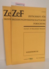 ZeF Zeitschrift für erziehungswissenschaftliche Forschung - 1. Jahrgang 1967 * H