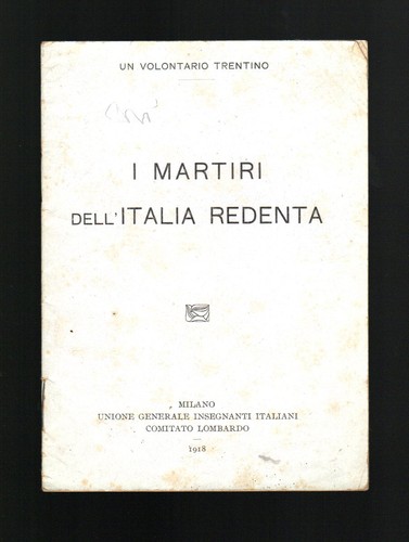 Martiri dell italia redenta - martiri, dell'italia