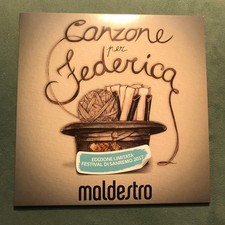 Maldestro  – Canzone Per Federica VINILE BIANCO 7" 45 GIRI LIMITED 2017 ITALIA