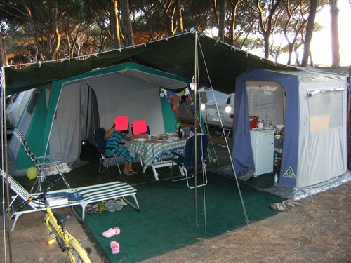 Tenda campeggio casetta - a,
