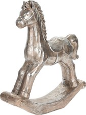 Cavallo a dondolo in ceramica