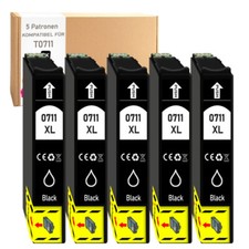 5 cartucce stampante XL Black