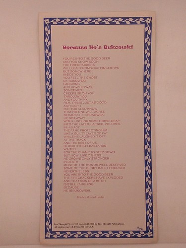Because bukowski by - because,