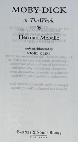 Books moby dick herman - -,