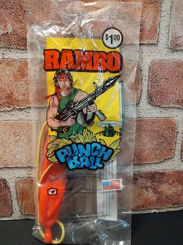 Rambo punch ball 1986 vintage - rambo,