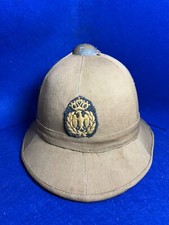 Casco Coloniale Modello 28 fregio REGIA AERONAUTICA  WW2 AOI