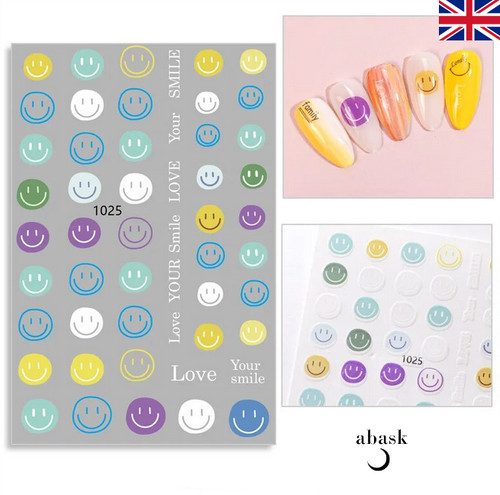 Adesivi unghie smiley - smiley, face