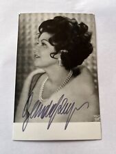 Autografo GERDA SCHEYRER (†1999)-Soprano AUSTRIA-Opera Singer cartolina firmata 1970
