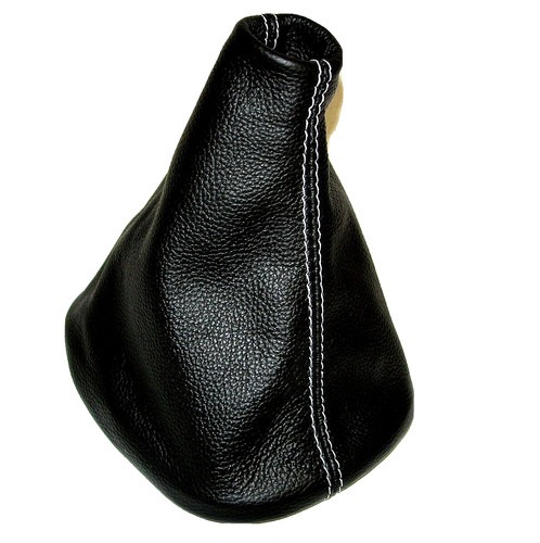 Cuffia cambio vera pelle - cambio, nera