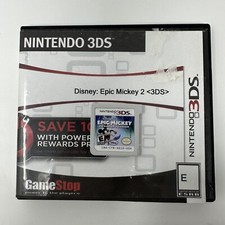 Epic Mickey 2 Power Of Illusion Nintendo 3DS Disney Topolino TESTATO FUNZIONANTE