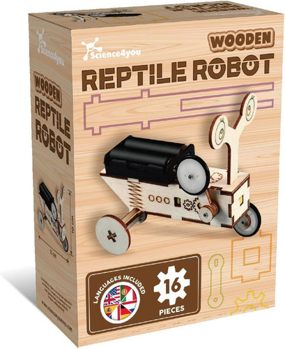 Robot legno per bambini - legno, 6+