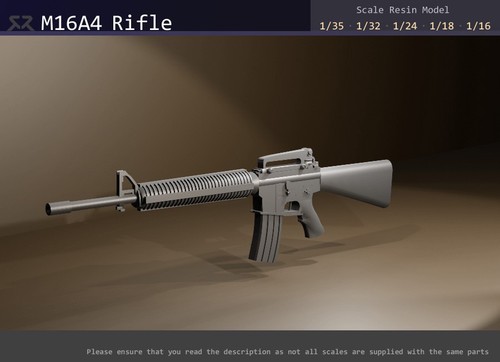 M16a4 rifle 1 35 - (m16, 1/35