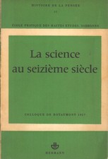 La science au seizième