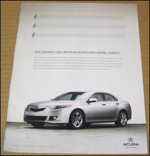 Pubblicità stampa acura tsx - pubblicità,