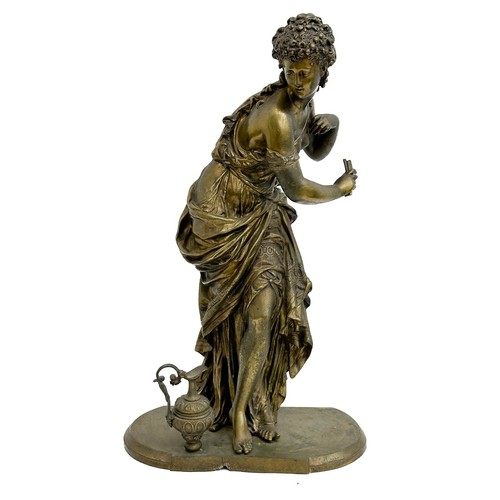 Scultura bronzo dorato - scultura, in