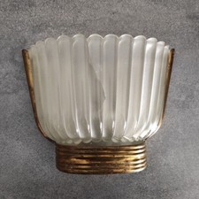 Lampada da parete in vetro e