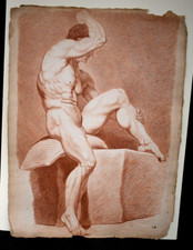 Disegno Antico Sanguigna Uomo