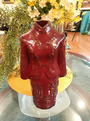 Vaso costume cinese - cinese, marrone