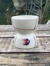 Coquetier diabolo en faïence