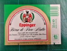 ETICHETTA BIRRA  EPPINGER PURO MALTO 33 cl