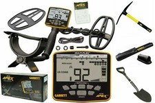 Garrett Metal Detector Apex Multifrequenza + Pointer2 + Vanga + Mini Piccone