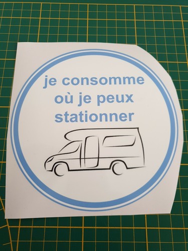 Sticker autocollant camping - sticker,