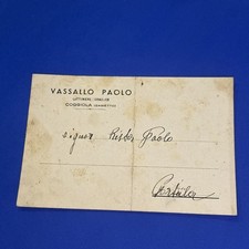 VASSALLO PAOLO LATTONIERE IDRAULICO CARTOLINA VIAGGIATA