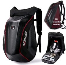 Zaino Moto Rigido Impermeabile Espandibile Antivento per Casco e Accessori