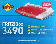 Fritz!Box 3490 Modem Router Wireless AC + N 1300 Mbit/s,  Fibra (VDSL)