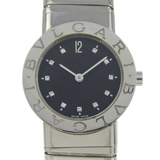 BVLGARI Bvlgari Orologi Bulgari BB262TS Tubogas 11P Diamante Quadrante Nero Stai...