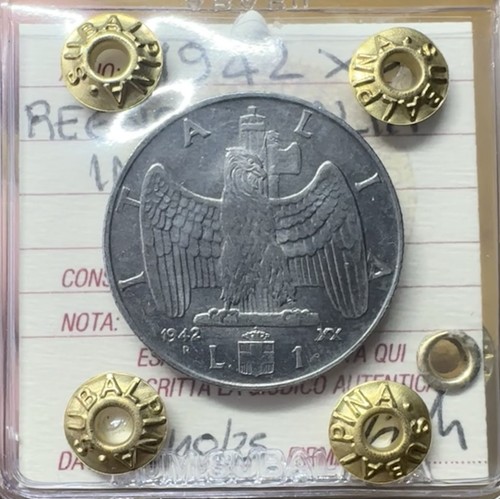 Moneta regno italia impero - italia,
